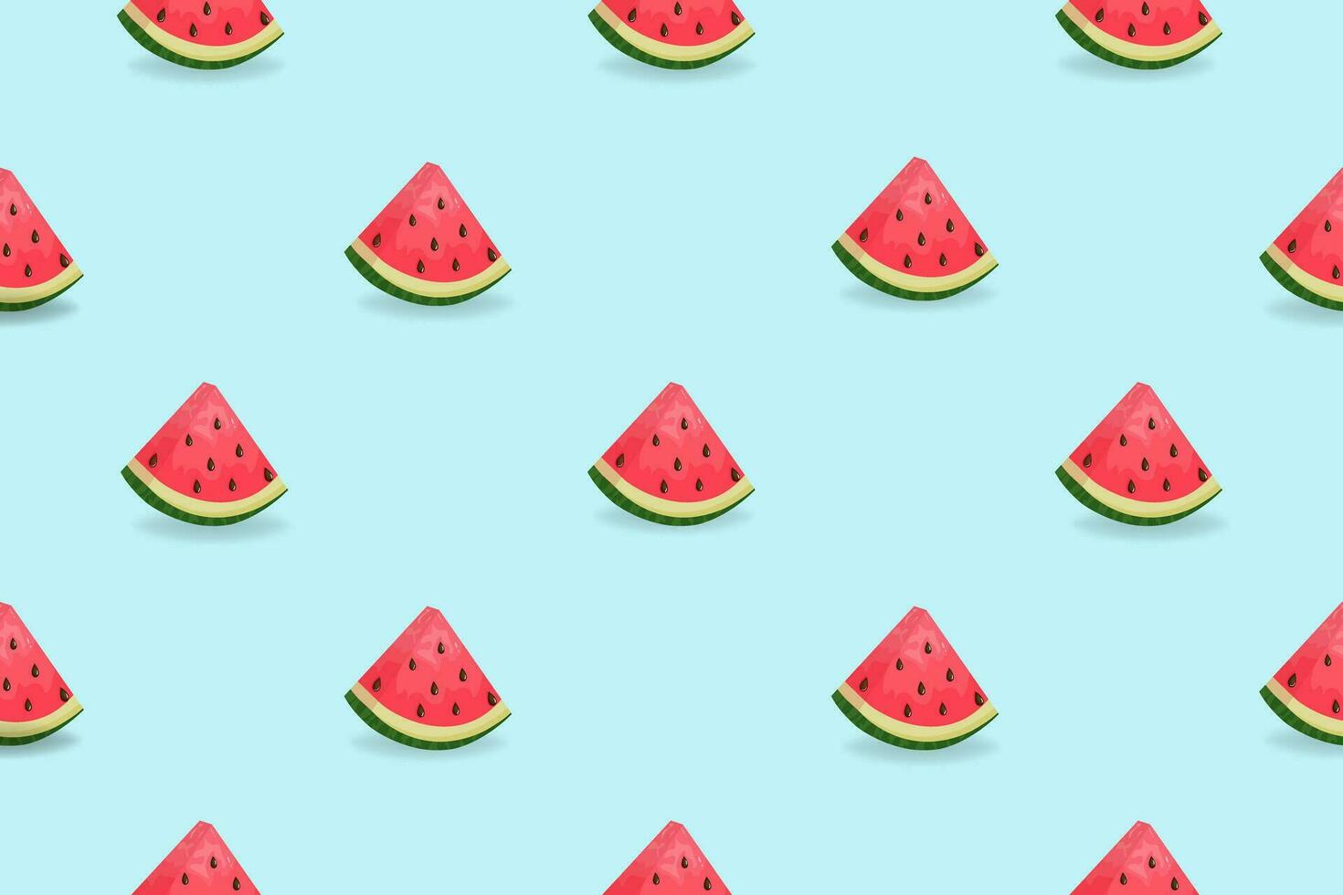 Watermelon slices seamless pattern. Trendy seamless summer pattern. Vector design