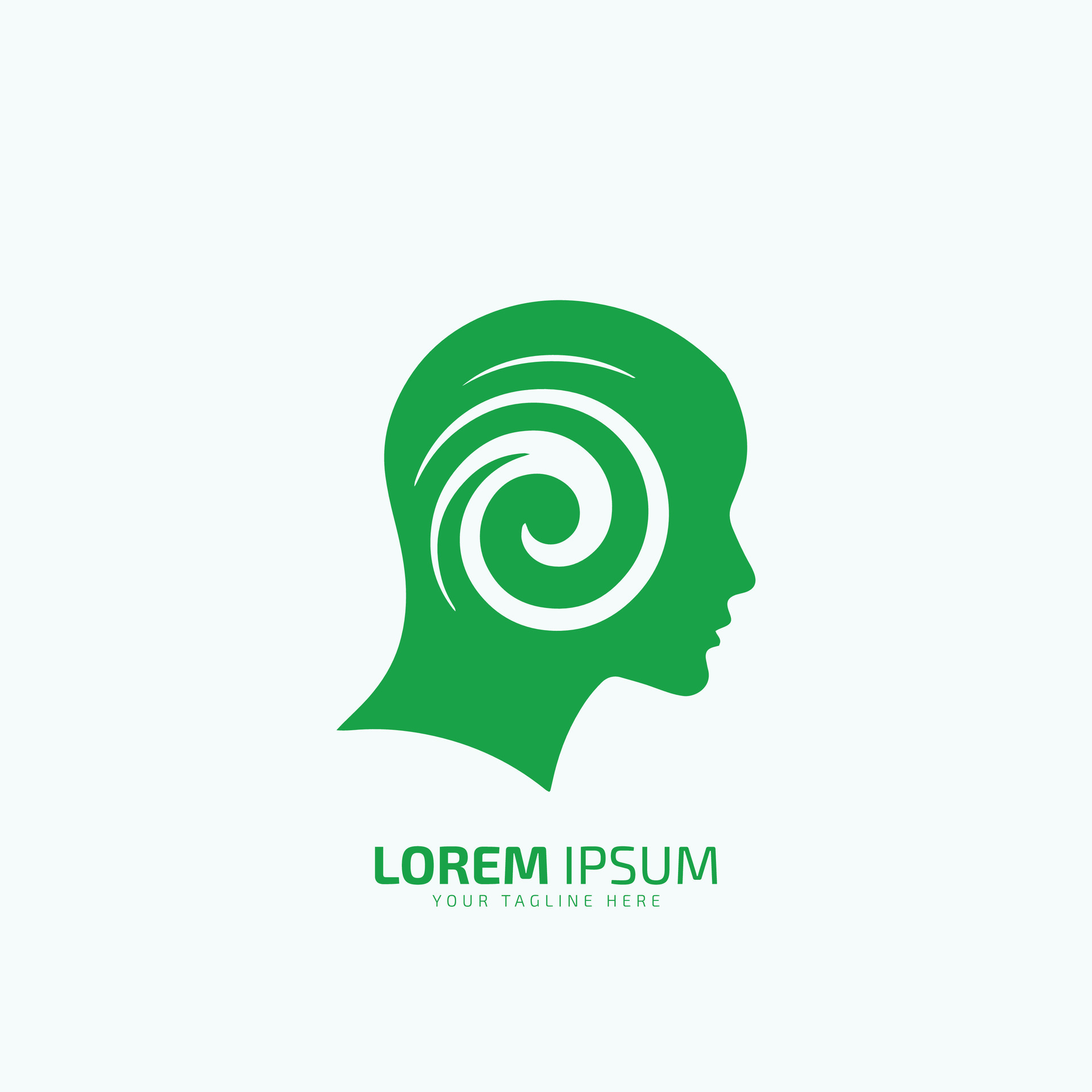 Minimal or abstract man logo vector icon silhouette on white background