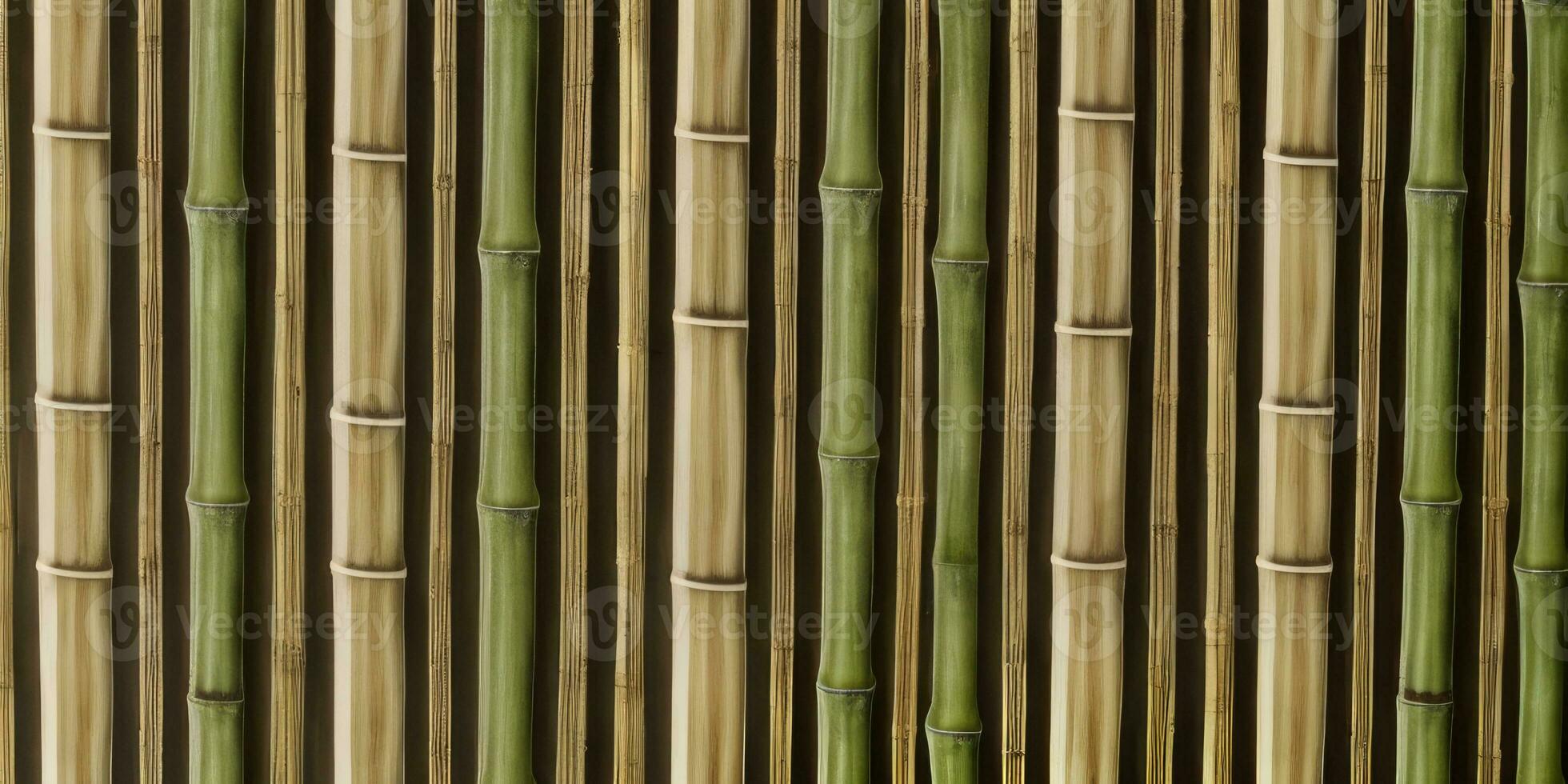 Seamless pattern bamboo photorealistic for background created with ai generative photo