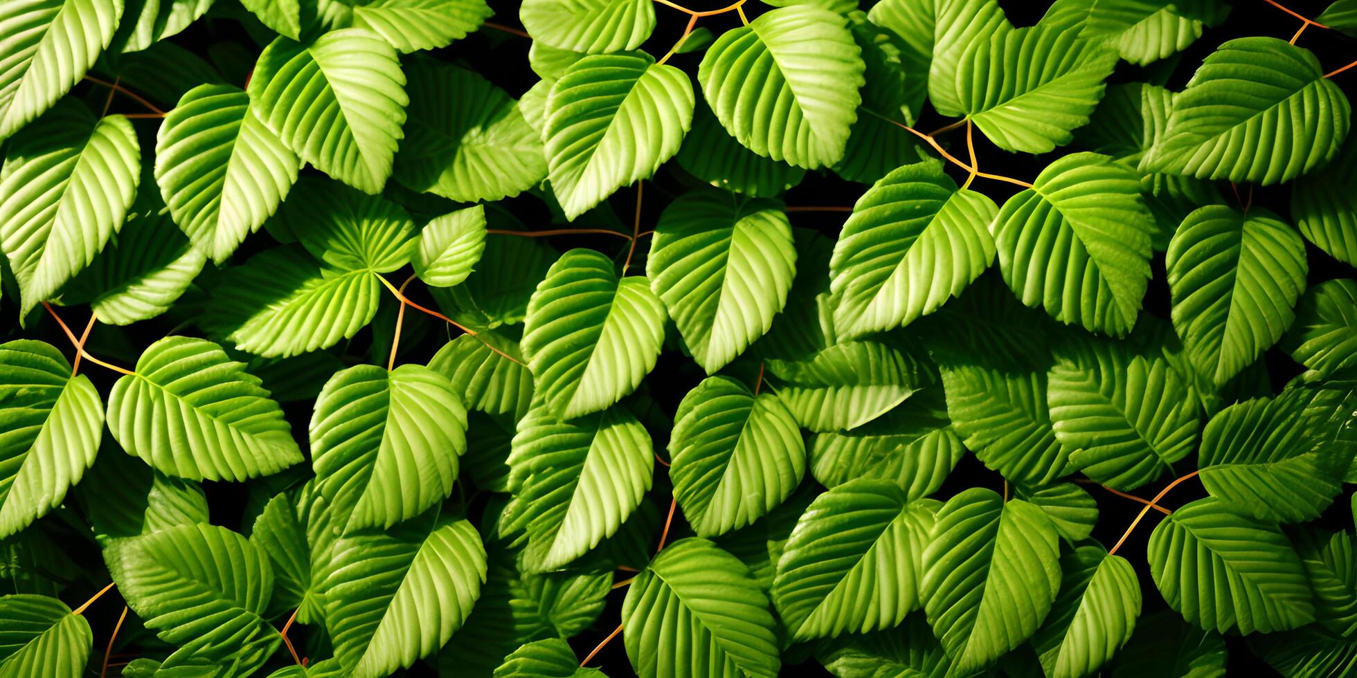 Green foliage background high quality texture details pattern. AI Generative photo