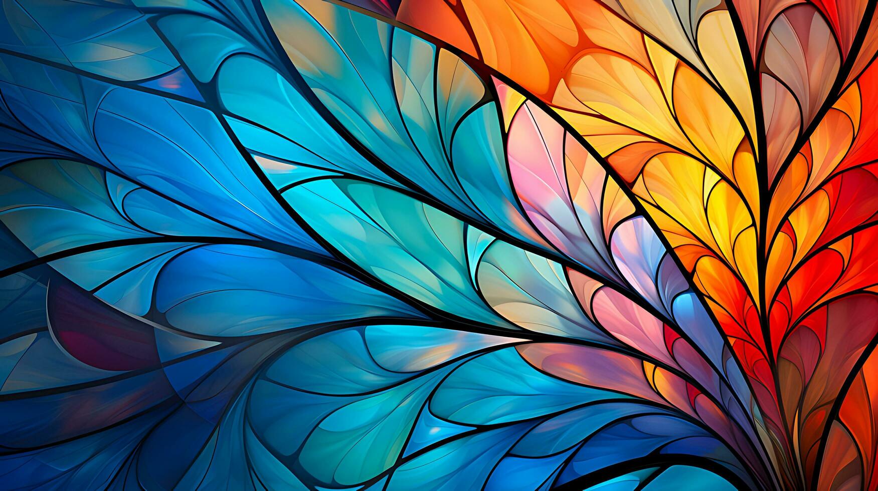Abstract background from colorful pattern create with generative AI photo