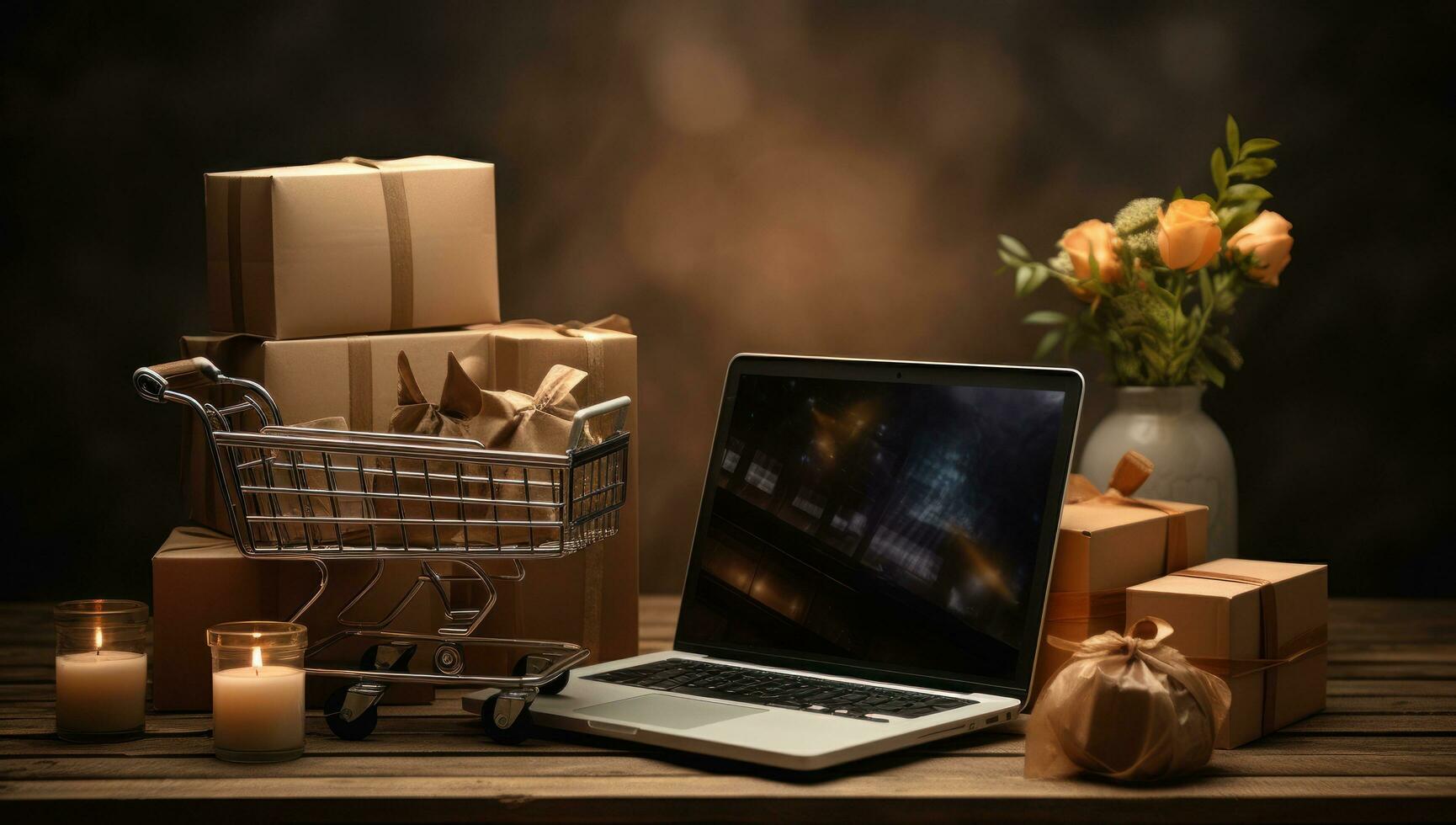 Online shopping concept photo