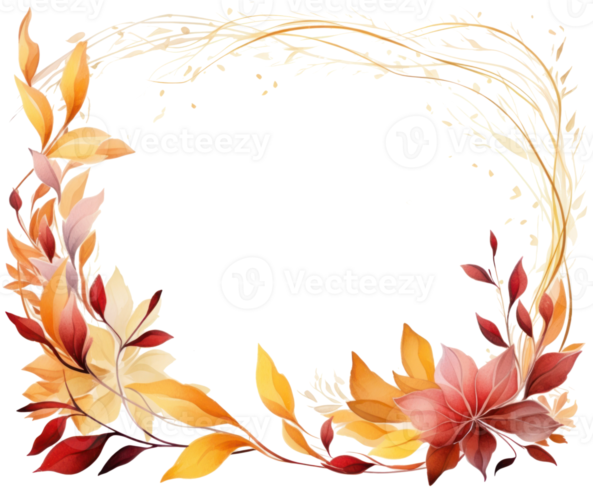 Watercolor floral background png