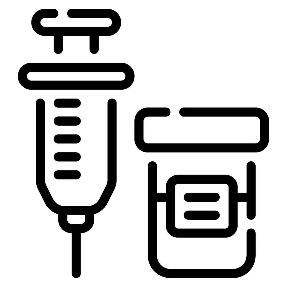 Syringe and Needle Icon illustration, for web, app, infographic, etc vector