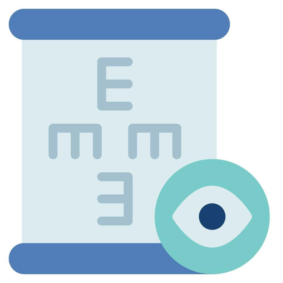 ojo examen gráfico icono ilustración, para web, aplicación, infografía, etc vector