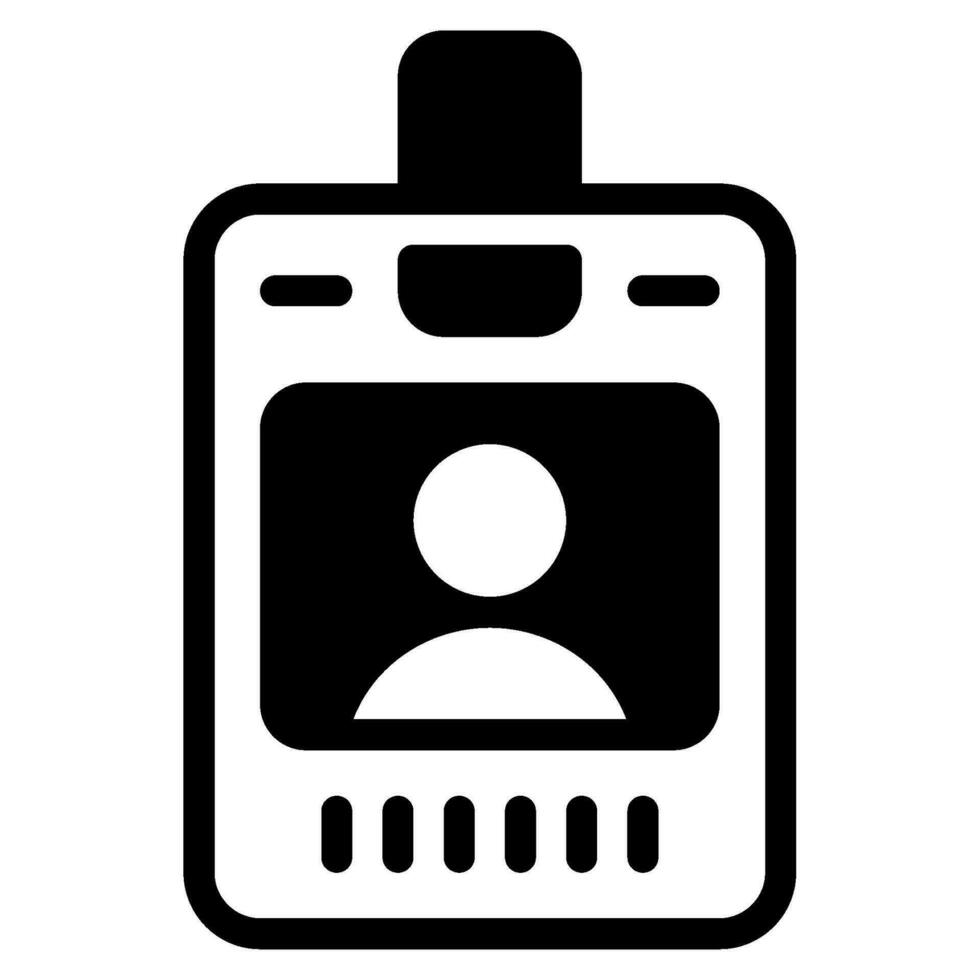 Hospital ID Badge Icon illustration, for web, app, infographic, etc vector
