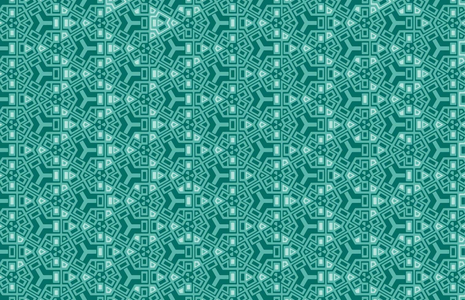 Blue hexagon fabric pattern vector
