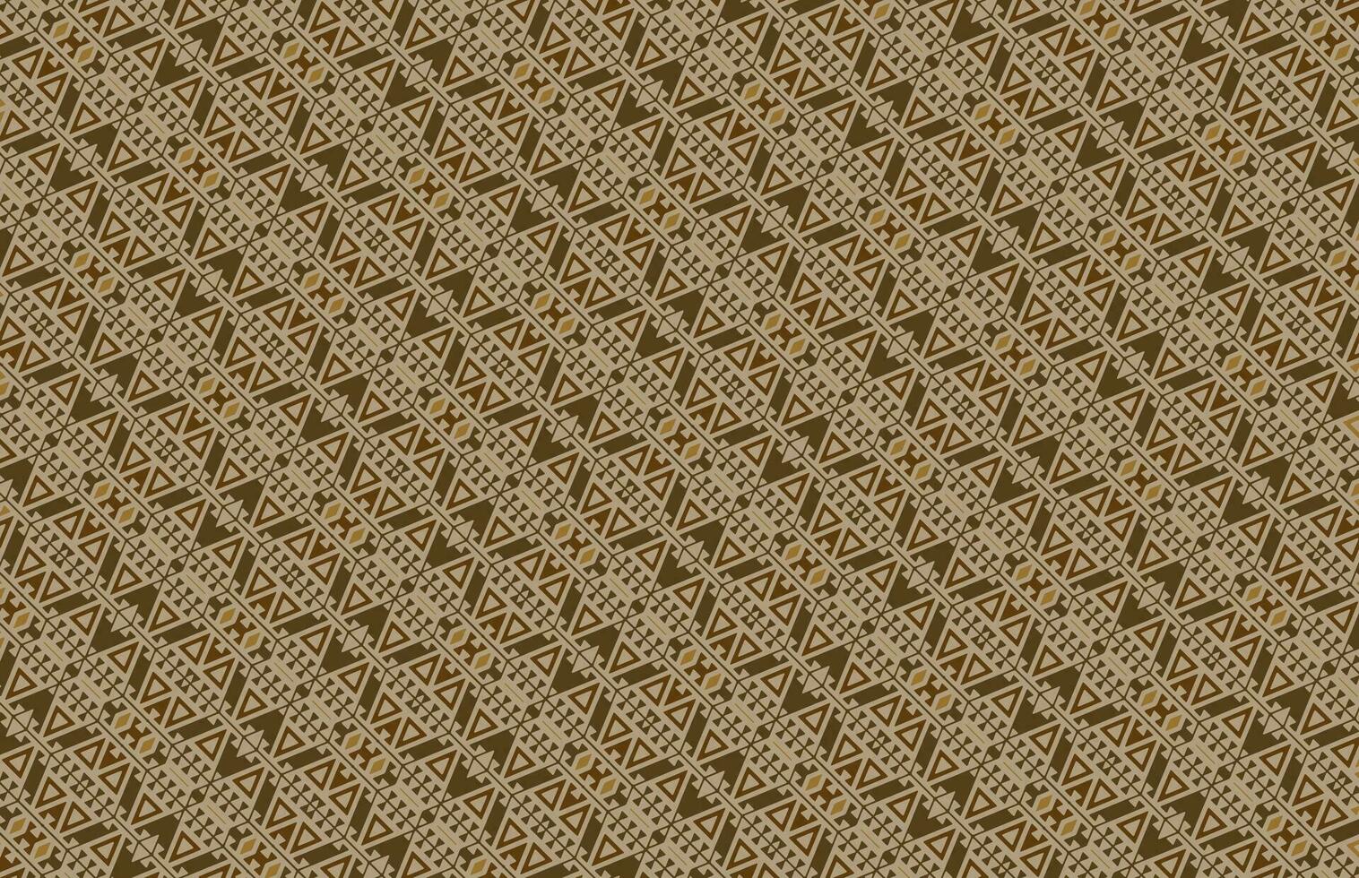 Brown triangle fabric pattern vector