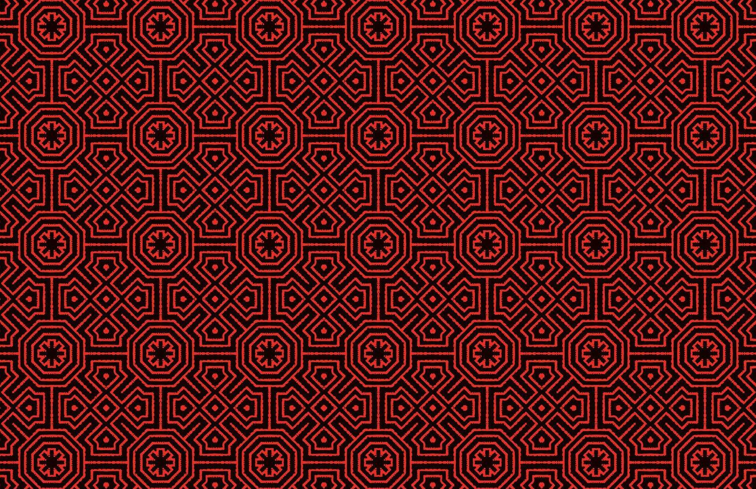 Seamless geometric red fabric pattern vector