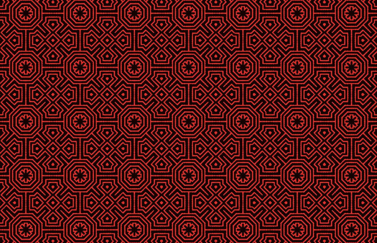 Seamless geometric red fabric pattern vector