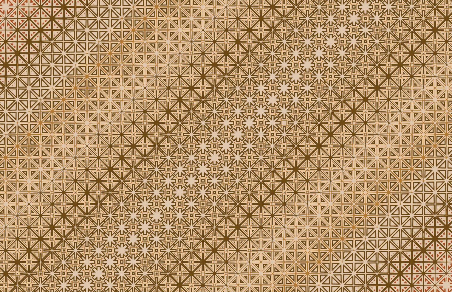 Brown geometric halftone fabric pattern vector