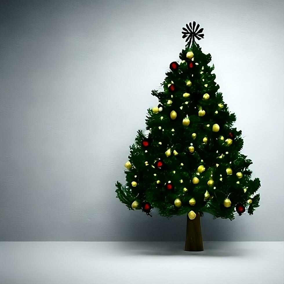 christmas tree isolated photo