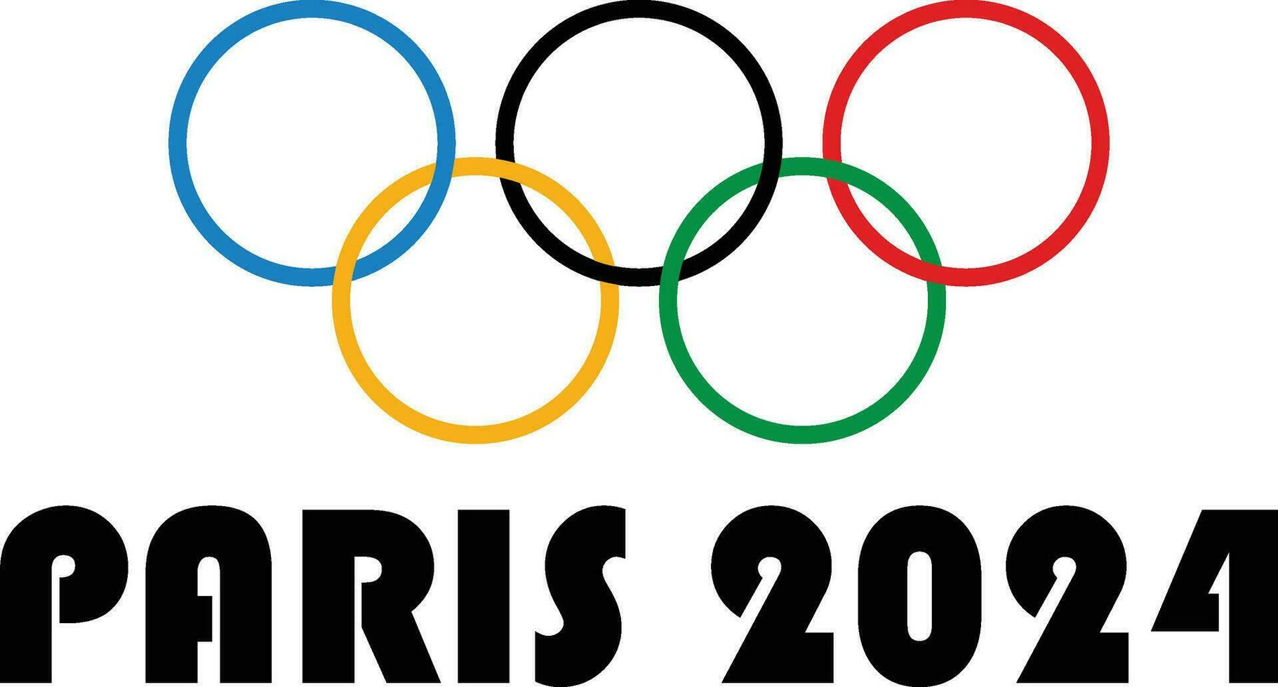 París 2024 olímpico juegos oficial símbolo logo resumen diseño vector ilustración