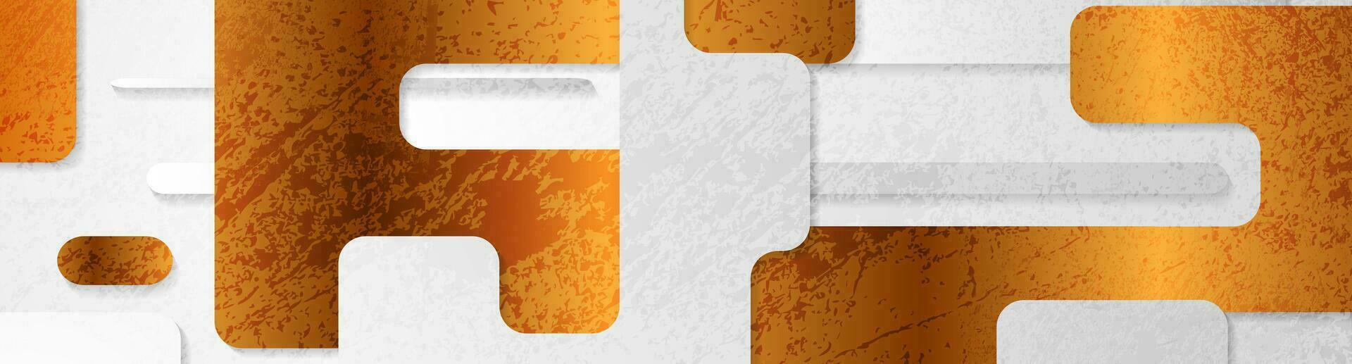 Luxury golden and grey grunge geometric background vector