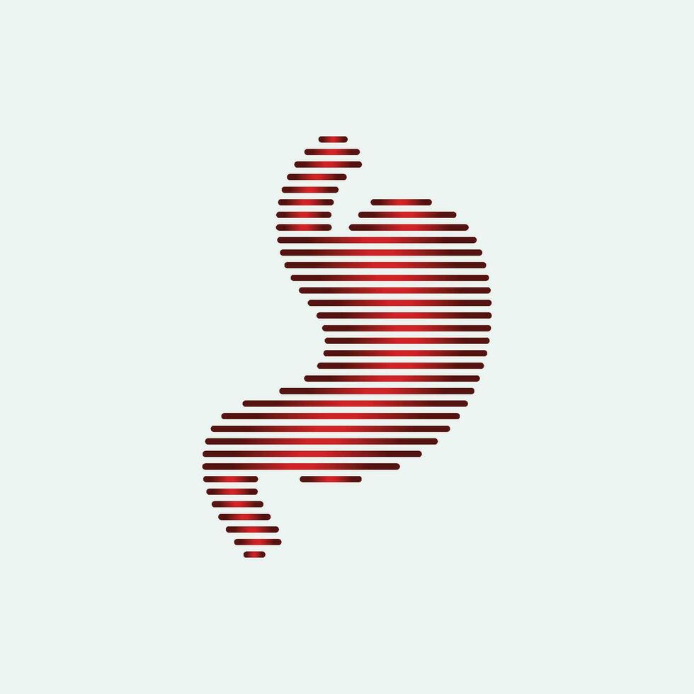 Stomach care and health logo vector