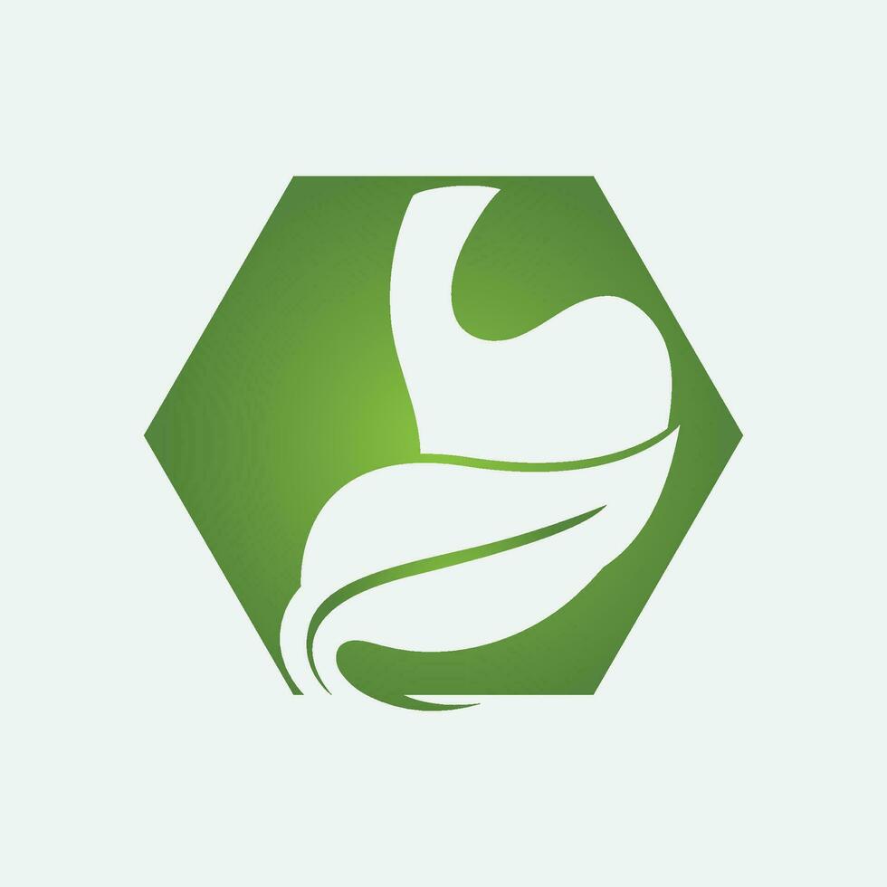 Stomach care and health logo vector