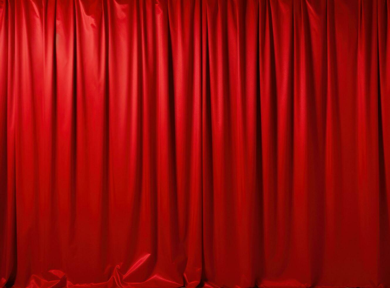 un rojo cortinas en teatro foto