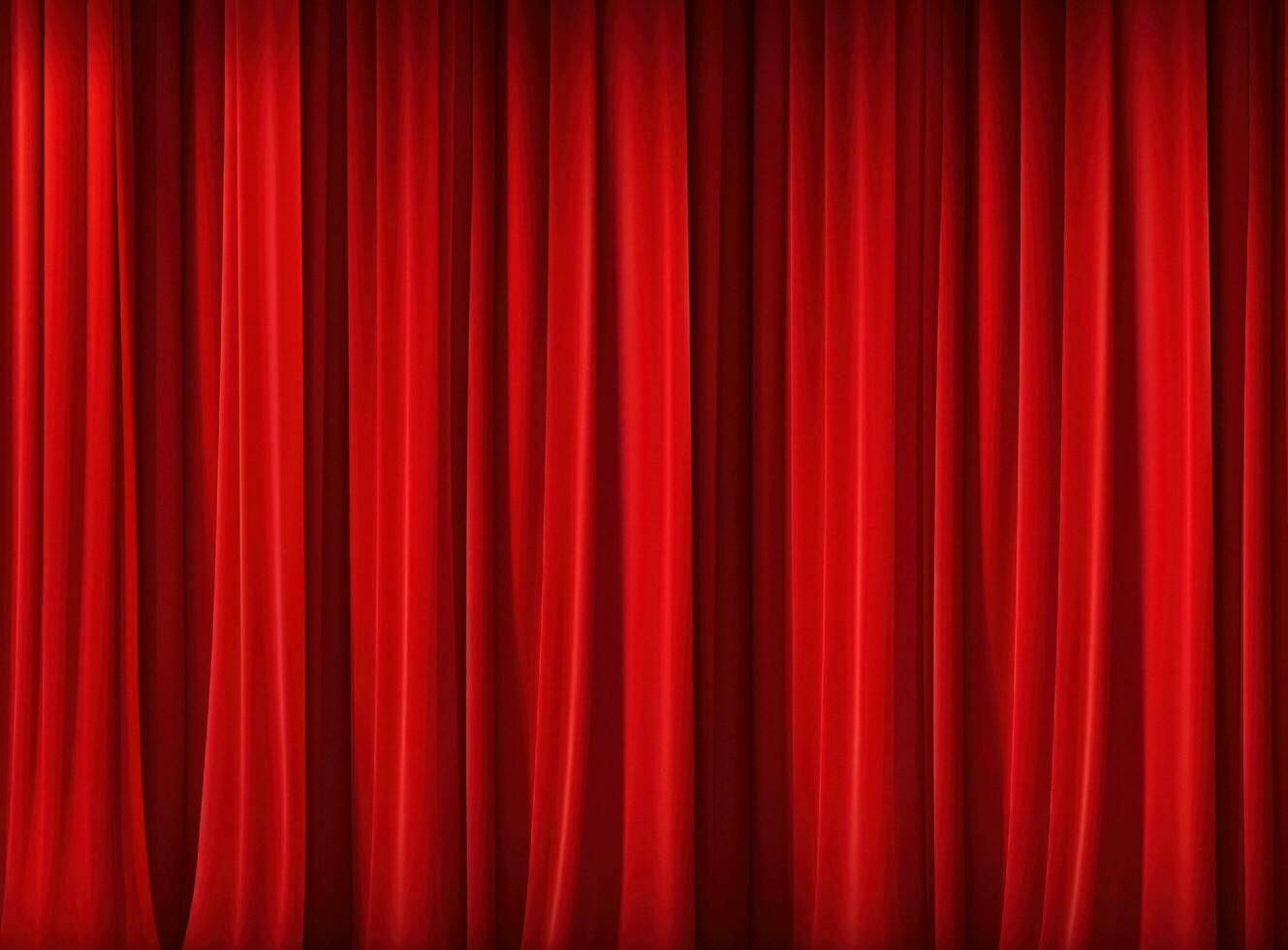 A red curtains in theatre photo