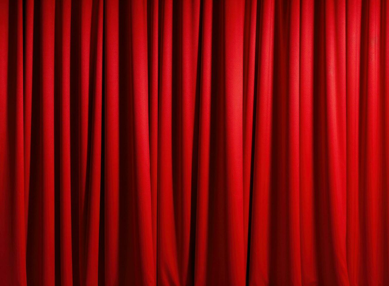A red curtains in theatre photo