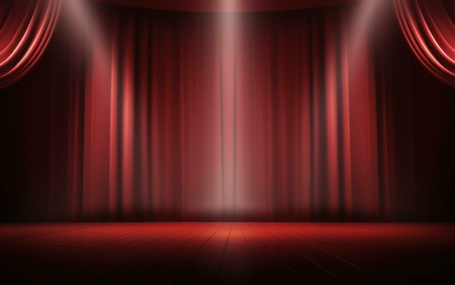 A red curtains in theatre photo