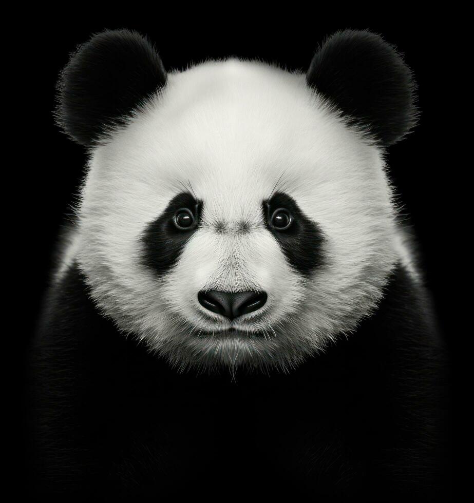 Panda bear, panda face photo