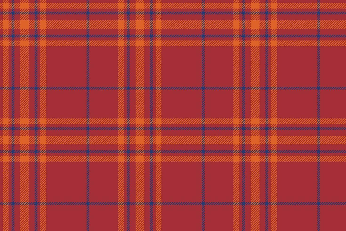 Plaid background, check seamless pattern in red. Vector fabric texture for textile print, wrapping paper, gift card or wallpaper.