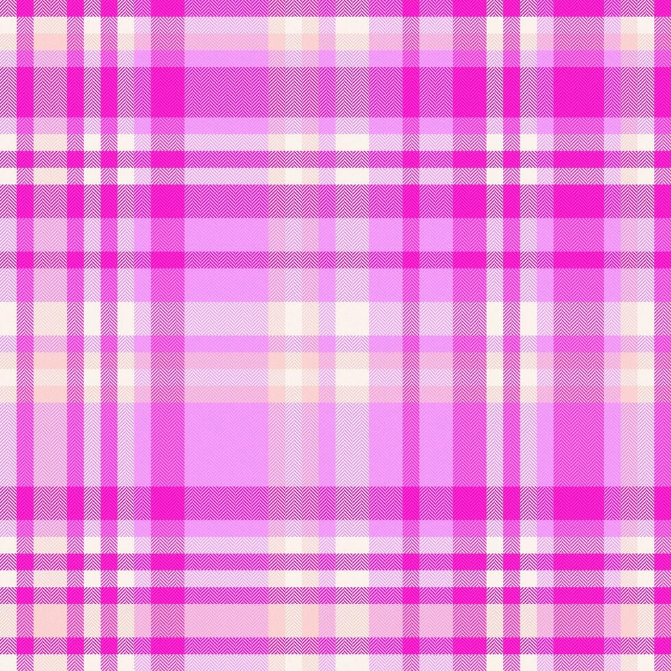 Texture seamless pattern of textile fabric background with a check tartan vector plaid.