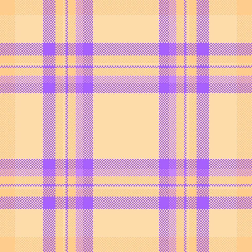 Plaid background seamless of tartan texture vector with a textile fabric check pattern.
