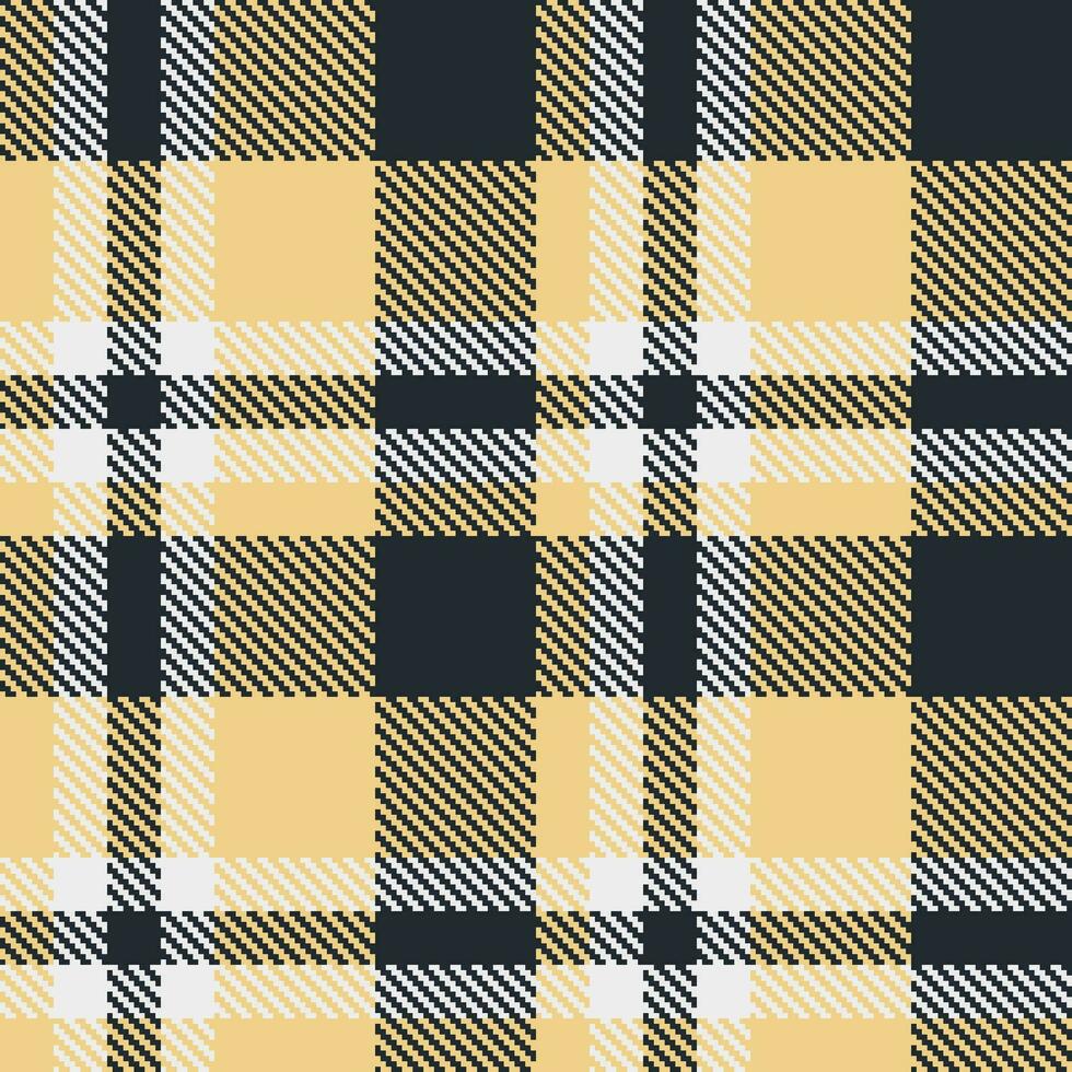 Seamless fabric vector of textile tartan pattern with a check texture plaid background.