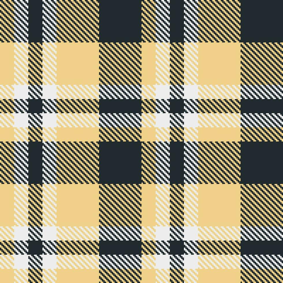 Seamless fabric vector of textile tartan pattern with a check texture plaid background.