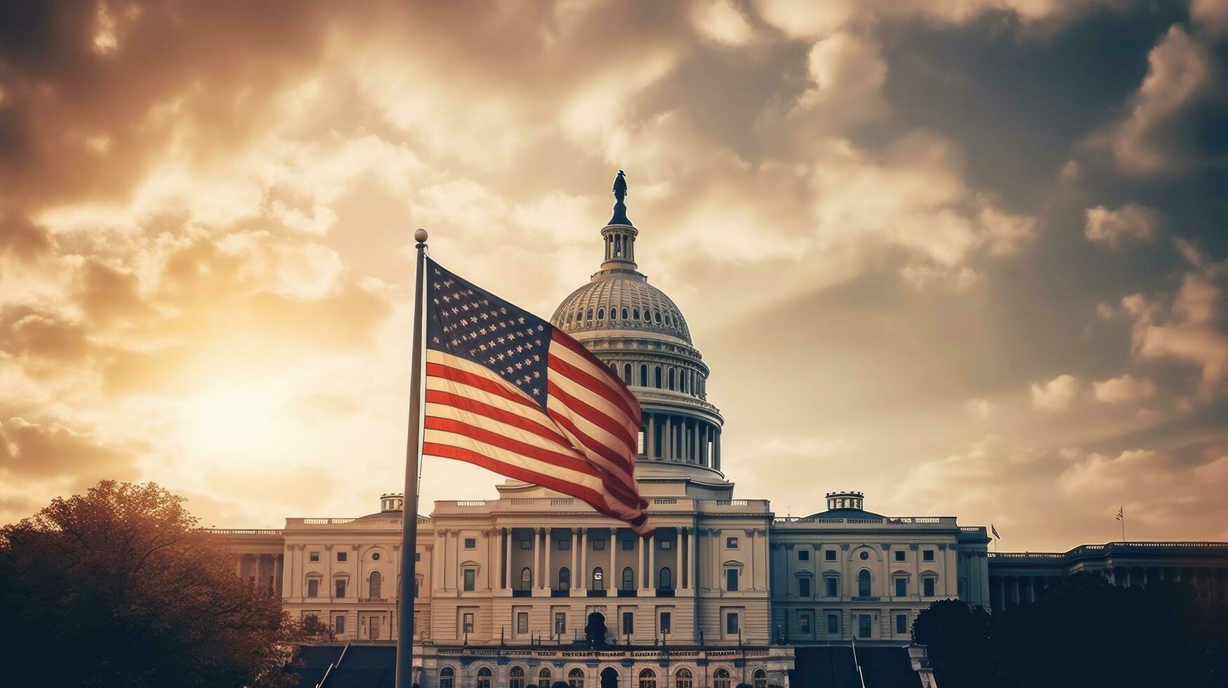 USA independence day It is a declaration of independence and democracy.The 4th of July is the Independence Day of the United States. There will be a celebration and show the democracy. Generative AI photo