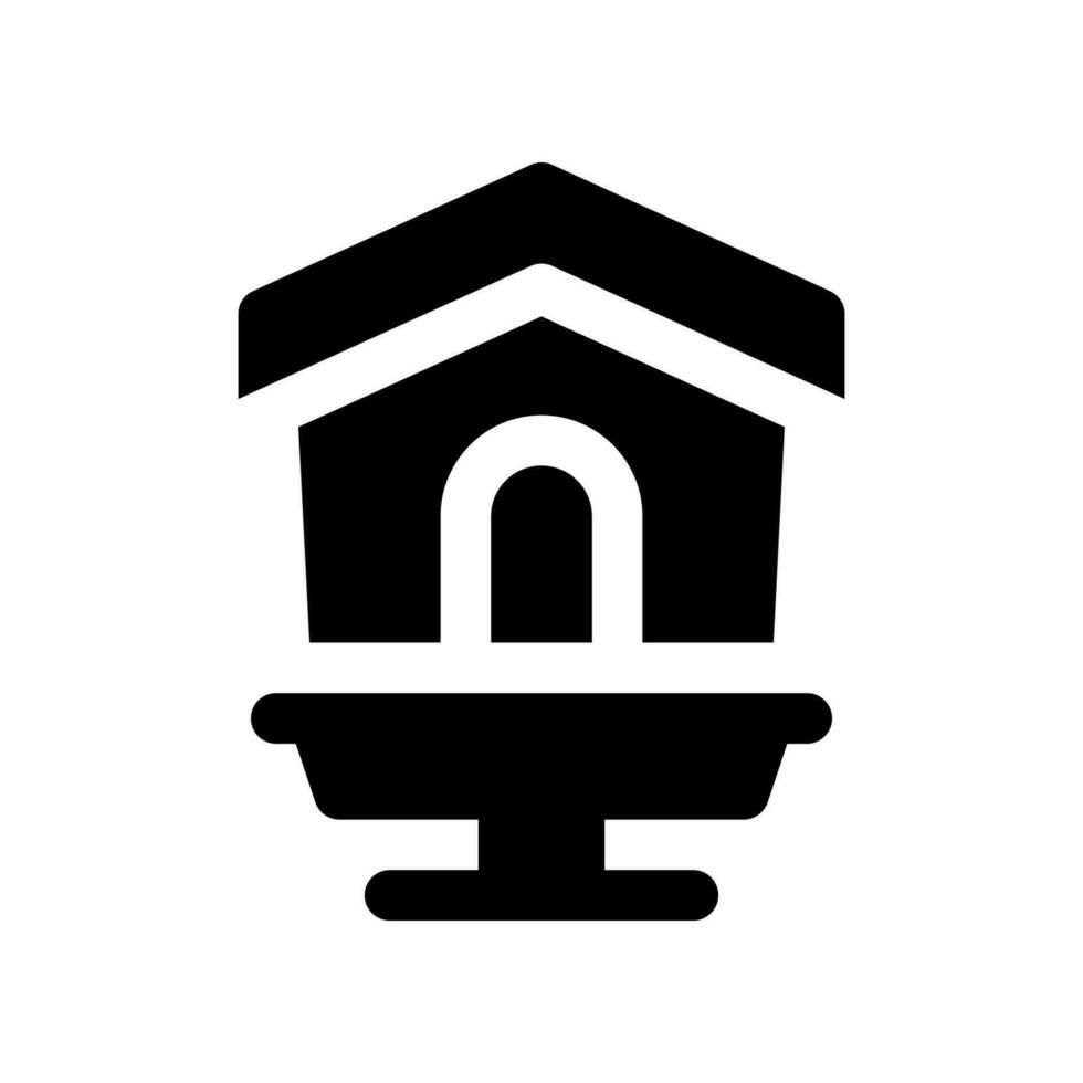 birdhouse solid icon. vector icon for your website, mobile, presentation, and logo design.