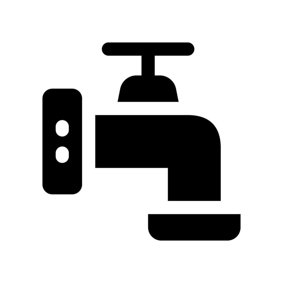 faucet solid icon. vector icon for your website, mobile, presentation, and logo design.