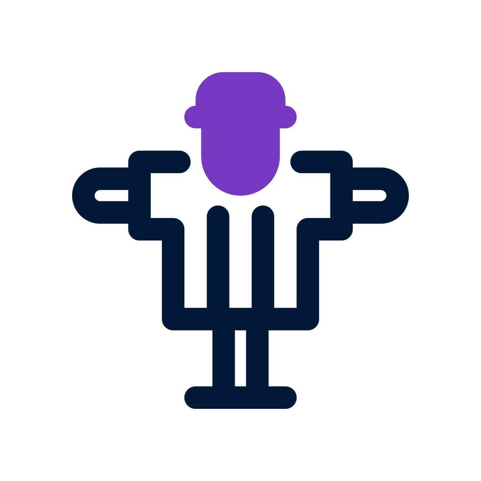 scarecrow dual tone icon. vector icon for your website, mobile, presentation, and logo design.