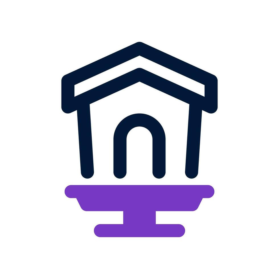 birdhouse dual tone icon. vector icon for your website, mobile, presentation, and logo design.