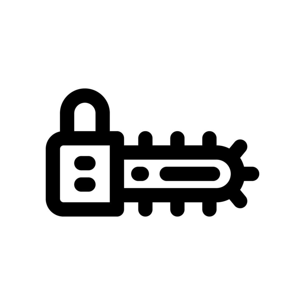 chainsaw line icon. vector icon for your website, mobile, presentation, and logo design.