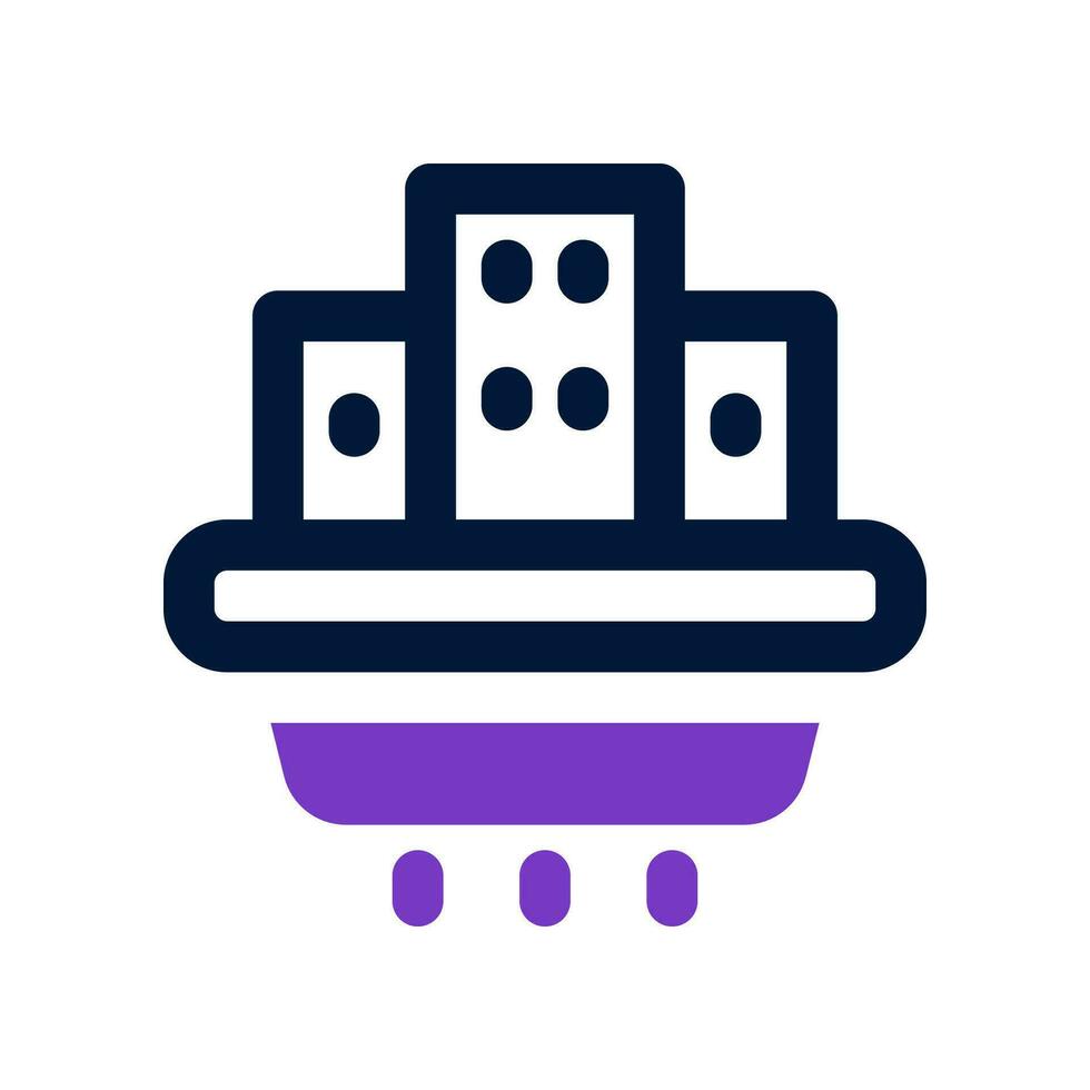 city colony dual tone icon. vector icon for your website, mobile, presentation, and logo design.