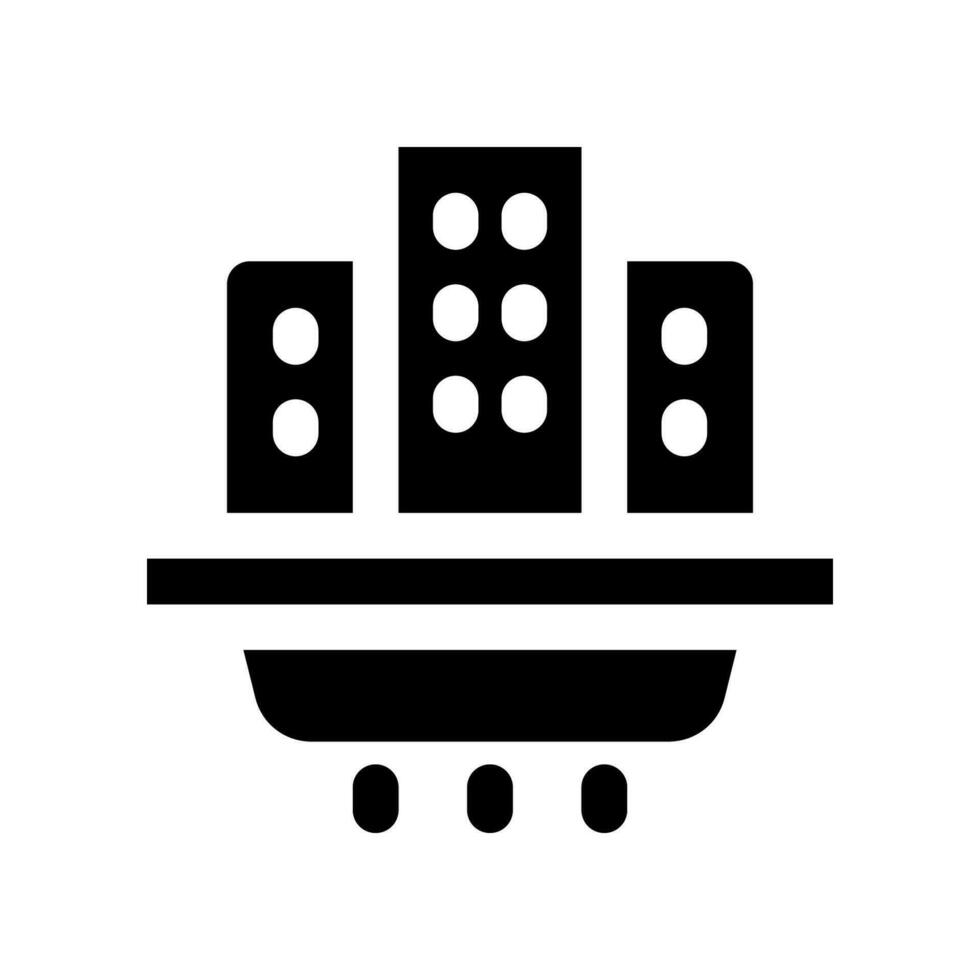 city colony solid icon. vector icon for your website, mobile, presentation, and logo design.