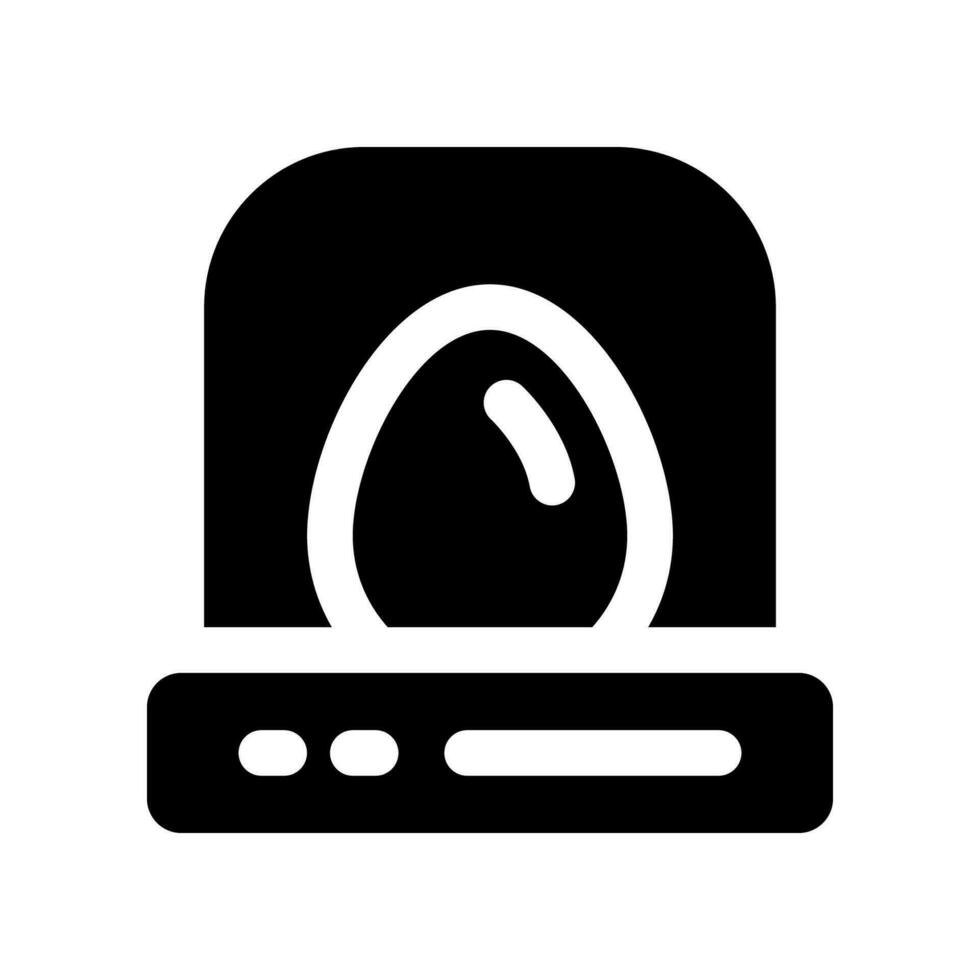 egg incubator solid icon. vector icon for your website, mobile, presentation, and logo design.