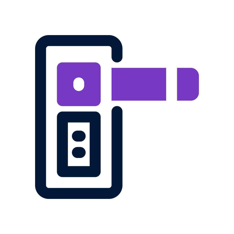 door handle dual tone icon. vector icon for your website, mobile, presentation, and logo design.