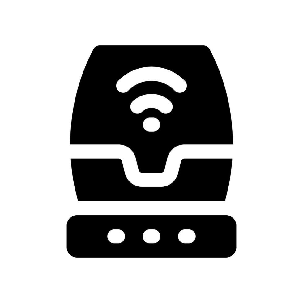 smart speaker solid icon. vector icon for your website, mobile, presentation, and logo design.