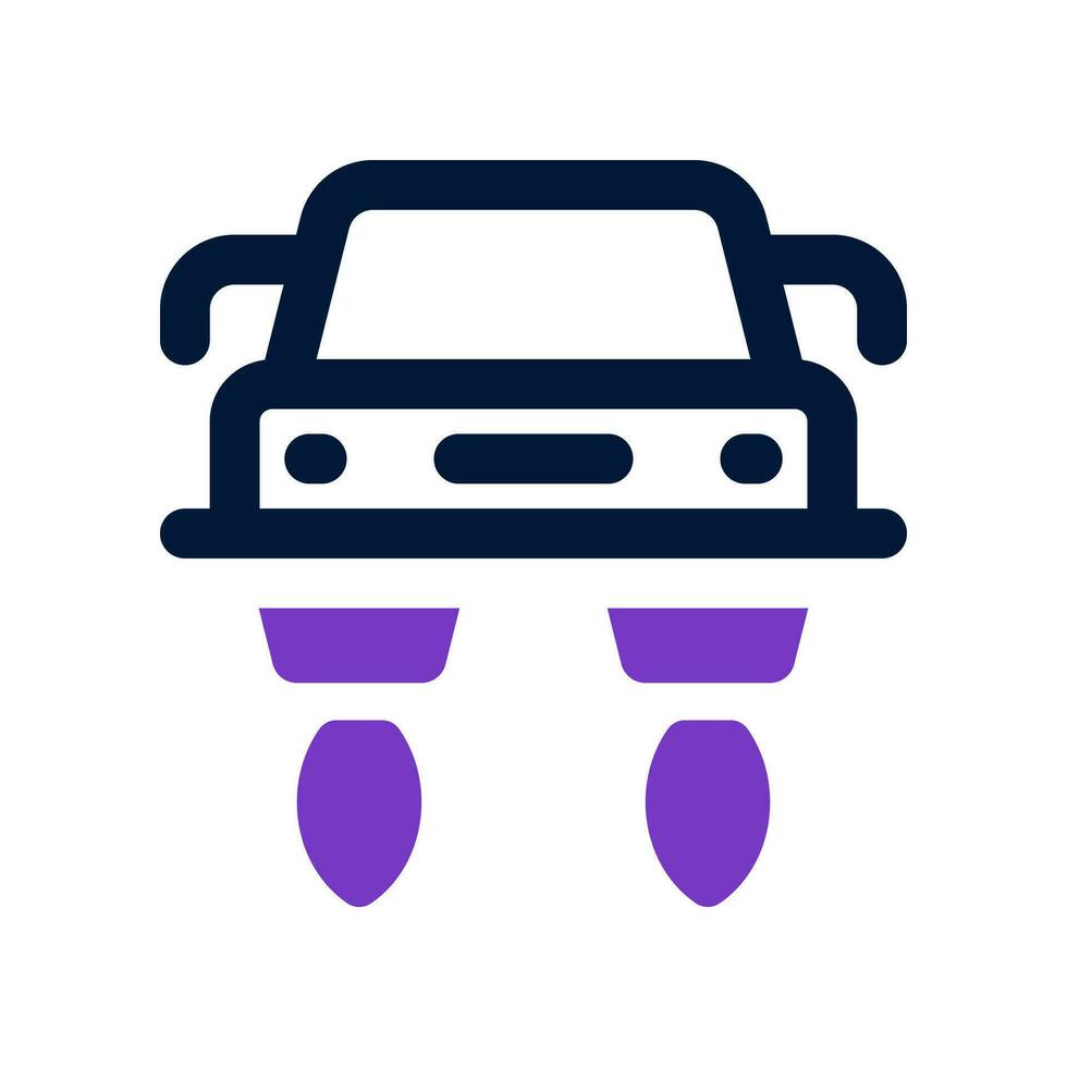 flying car dual tone icon. vector icon for your website, mobile, presentation, and logo design.