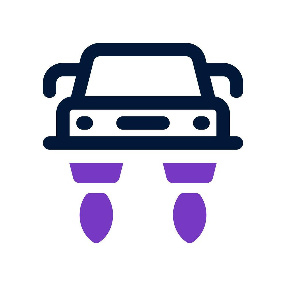 flying car dual tone icon. vector icon for your website, mobile, presentation, and logo design.