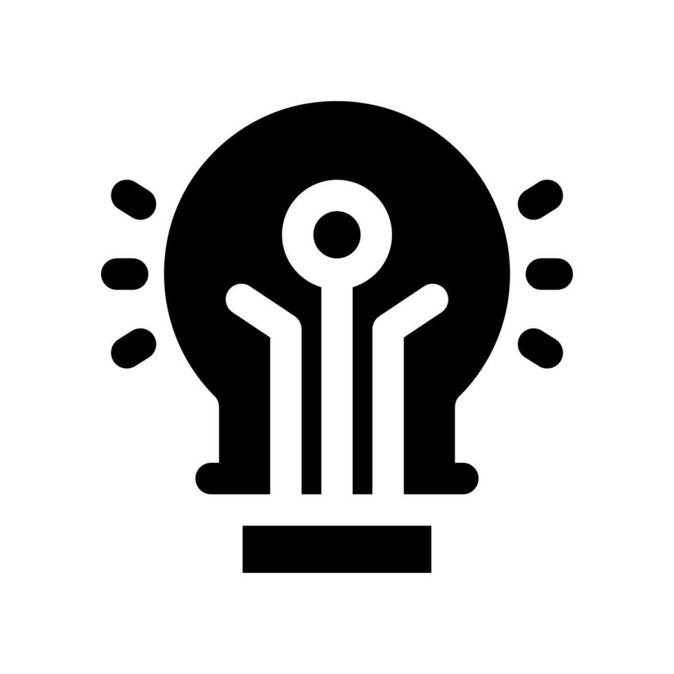 idea solid icon. vector icon for your website, mobile, presentation, and logo design.