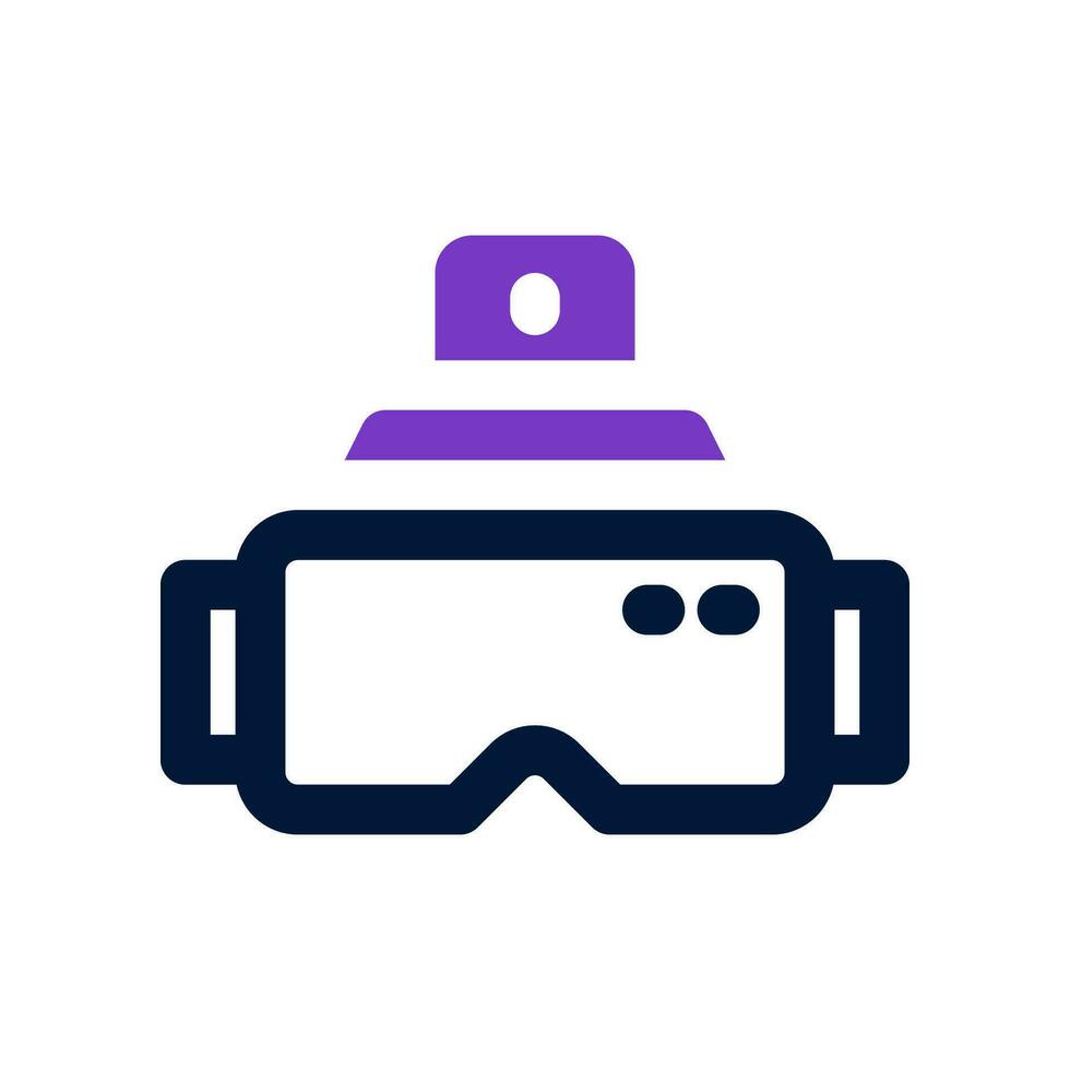 virtual glasses dual tone icon. vector icon for your website, mobile, presentation, and logo design.