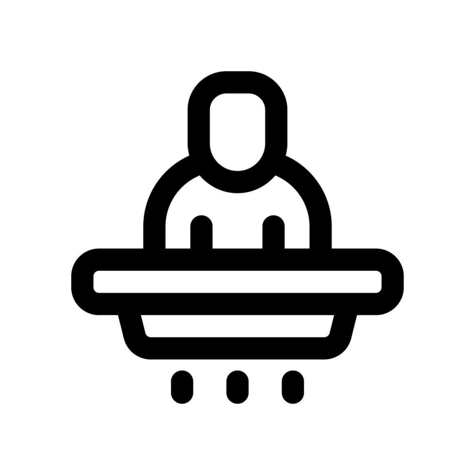 flying lift line icon. vector icon for your website, mobile, presentation, and logo design.
