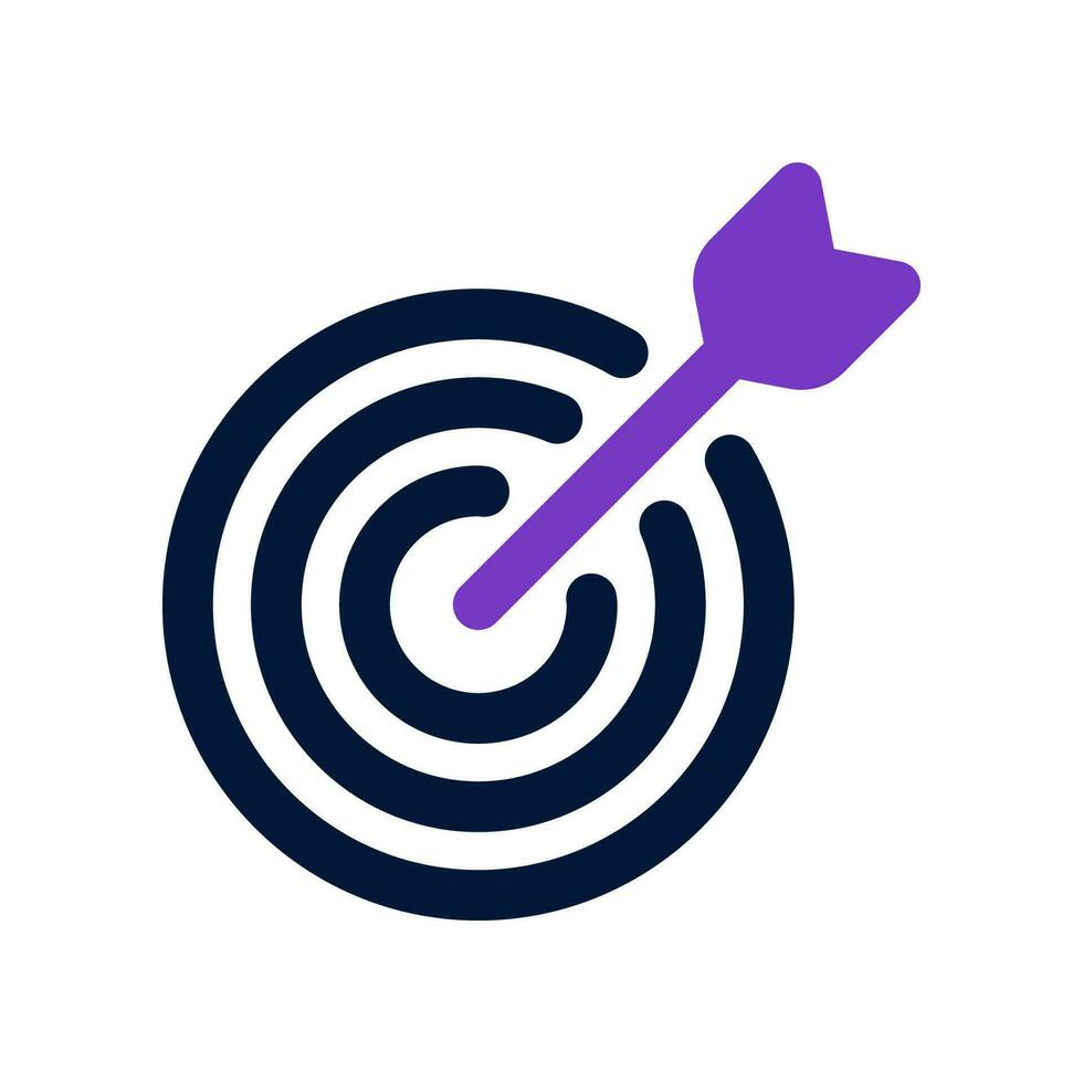 target dual tone icon. vector icon for your website, mobile, presentation, and logo design.