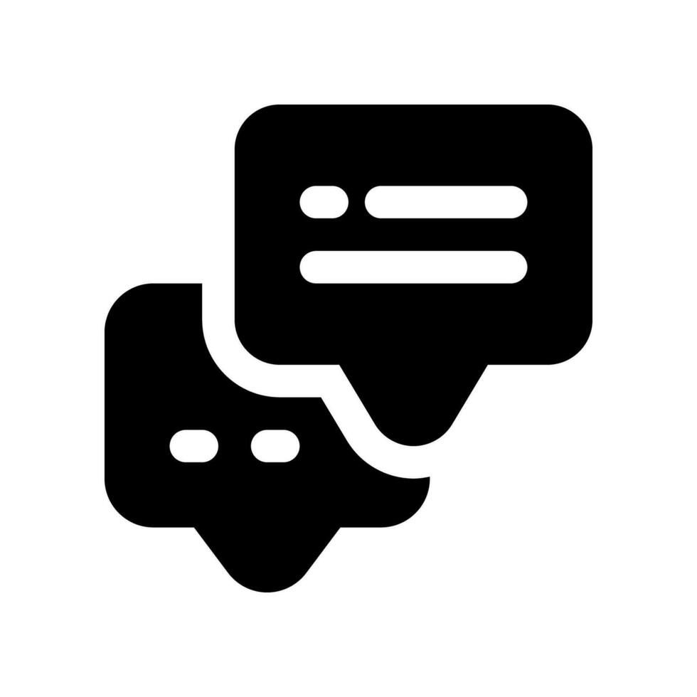 chat solid icon. vector icon for your website, mobile, presentation, and logo design.