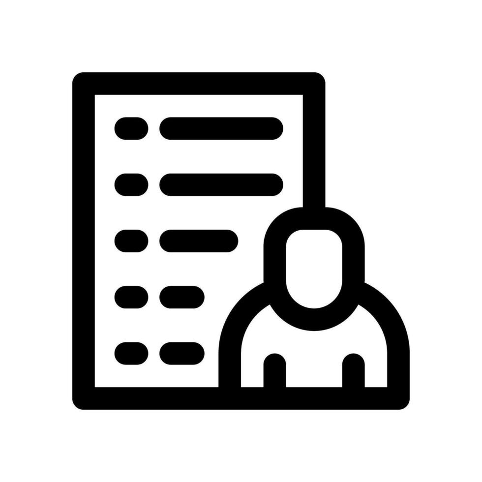 list job line icon. vector icon for your website, mobile, presentation, and logo design.