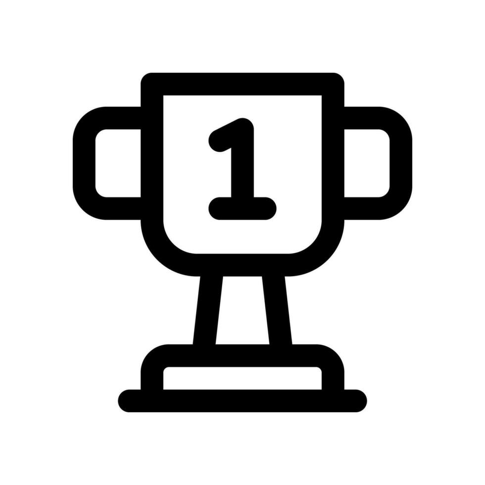 trofeo línea icono. vector icono para tu sitio web, móvil, presentación, y logo diseño.